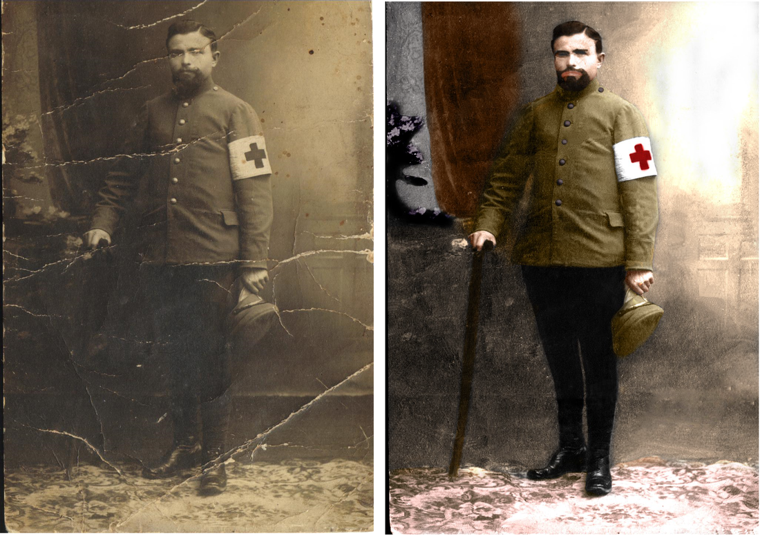 A restoration of a photo from WWI